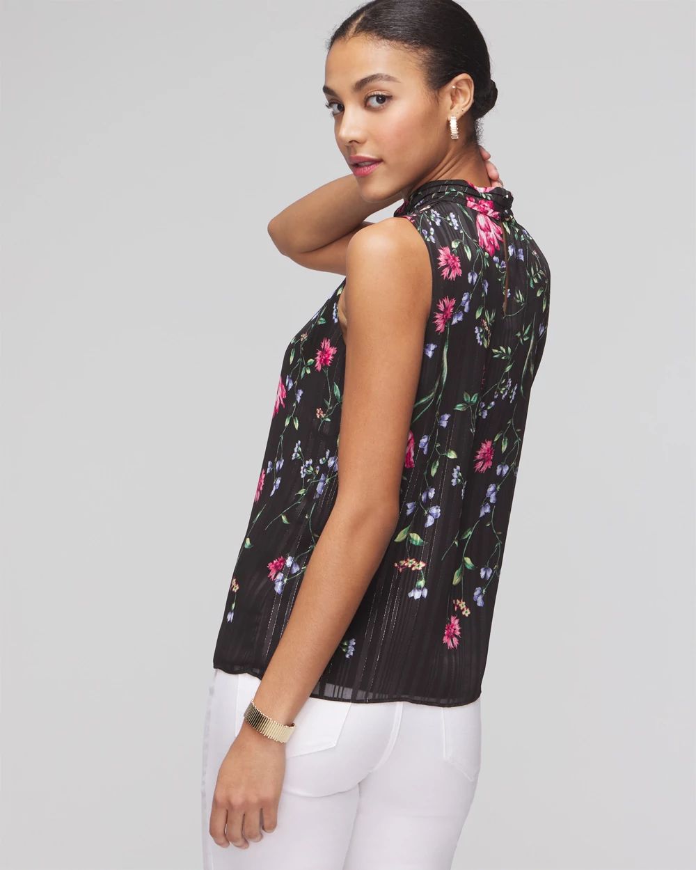 Sleeveless Mockneck Shell Top | White House Black Market
